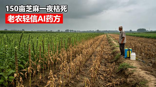 老农轻信AI“万能农方”，150亩芝麻一夜绝收！别把智能当神明