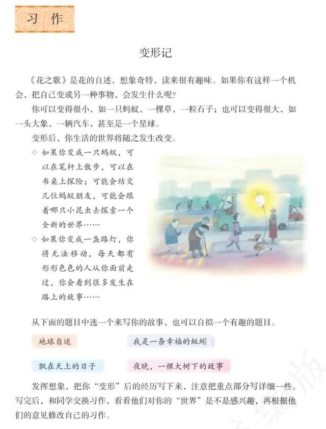 【六上习作】六上习作一：《变形记》（精选3篇）（一）